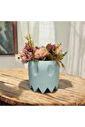 Sevimli Hayalet Vazo Özel Tasarım Dekoratif Vazo Biyoplastik Pastel Mavi