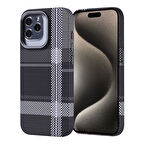 iPhone 15 Pro Kılıf Magsafe Şarj Özellikli Karbon Fiber Görünümlü Ultra İnce Premium Next Kapak