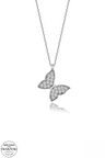 SWAROVSKİ TAŞLI  ZİRCONİA BAHAR KELEBEĞİ 925 AYAR GÜMÜŞ KOLYE