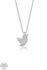 SWAROVSKİ TAŞLI  ZİRCONİA KUŞ 925 AYAR GÜMÜŞ KOLYE