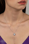 SWAROVSKİ CRYSTAL KRALİÇE 925 AYAR GÜMÜŞ KOLYE