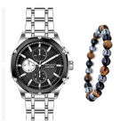 Ferrucci Fonksiyonları Aktif Spor Model Çelik Erkek Kol Saati+Bileklik