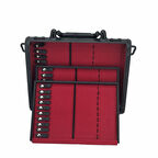 Takı ve Tespih Çantası Kilitli Sürgülü Yumuşak Astar 30'lu Siyah