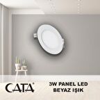 CATA 3W Sıva Altı Led Panel Spot Beyaz Işık CT-5144