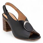 Venüs 2108518 Hakiki Deri Topuklu Kadın Sandalet