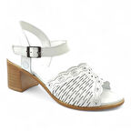 Mammamia D23YS-1295 Hakiki Deri Kadın Sandalet