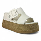 Mammamia D24YT-2305 Hakiki Deri Kadın Terlik