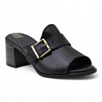 Mammamia D24YT-2360 Hakiki Deri Kadın Terlik