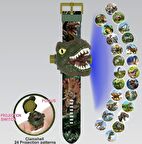 Dinazor figürlü Projeksiyon , 24 farklı karakteri duvara yansıtır