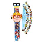 Kumik Paw Patrol Projeksiyon Saat Rubble
