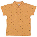 Erkek Çocuk Somon Çapa Baskılı Polo Yaka Tişört