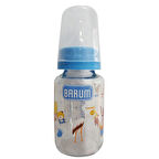 Barum Cam Leylekli Teren Desenli Bebek Biberon Mavi 125 ml