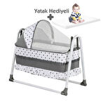 Bebegen Elit Portatif Sallanır Bebek Beşik Gri