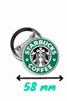 Starbucks Coffee temalı 58 mm Rozet