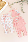 Kız Bebek İkili Uzun Kollu Tulum Takım