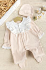 Yakası Fırfırlı Şık  Kız Bebek Tulum