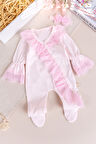 Güpürlü 100% Pamuk Kız Bebek Tulum