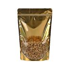 Şeffaf GOLD Metalize Kilitli Doypack 110x185x7 mm 10 lu Paket