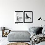 Çerçeveli Doku Efektli Tablo Seti 105x70 cm