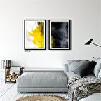 Çerçeveli Doku Efektli Tablo Seti 105x70 cm