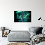 Çerçeveli Doku Efektli Tablo Seti 105x70 cm