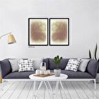 Çerçeveli Doku Efektli Tablo Seti 105x70 cm