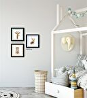 Çerçeveli Doku Efektli Tablo Seti 65x65 cm