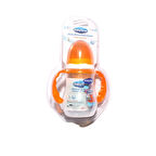 Babytime Turuncu Damla Akıtmaz Kuplu Bardak Biberon 250 ML