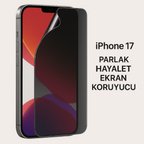 Lensun Nano Parlak Hayalet Yandan Görünmeyen Ekran Koruma iPhone Uyumlu iPhone 17