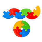 King Kids Yuvarlak Şekiller 72 Parça