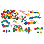 King Kids İpli Geometrik Düğmeler 96 Parça