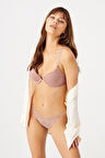 Dantelli Taşlı Soft Pudra Sütyen Takımı (673t)