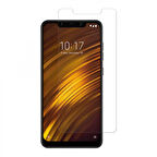 Xiaomi Pocophone F1 Uyumlu Şeffaf Temperli Cam Ekran Koruyucu
