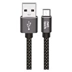 Nettech NT-DC02 İp Örgü Micro USB Şarj Data Kablosu 300 Cm