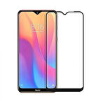 Xiaomi Redmi 8 Uyumlu Ön Koruma Temperli Cam Ekran Koruyucu (Siyah)