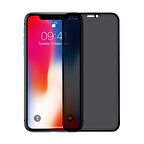 iPhone 11 / XR Uyumlu Privacy Ön Koruma Temperli Hayalet Cam Ekran Koruyucu (Siyah)