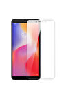 Xiaomi Redmi 6 Uyumlu Kılıf Dostu Cam Ekran Koruyucu - Şeffaf