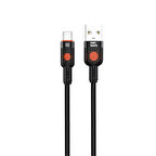 Nettech NT-DC31 18W Plastik 100 Cm USB To Type-C Şarj ve Data Kablosu (Siyah)