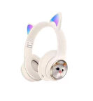 Nettech NT-BTH20 Kablosuz Kulak Üstü Kulaklık (Beyaz)