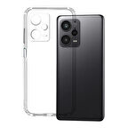 Xiaomi Redmi Note 12 Pro 5G Lux Seri Kamera Korumalı Premium Şeffaf Silikon Kılıf