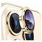 iPhone 13 Pro / 13 Pro Max Uyumlu Safir Seri Kamera Lens Koruyucu (Gold)