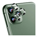 iPhone 12 Pro / 11 Pro / 11 Pro Max Uyumlu Alüminyum Seri Kamera Lens Koruyucu (Yeşil)