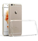 iPhone 6 / 6S Plus Uyumlu Lüx Seri Kamera Korumalı Şeffaf Silikon Kılıf