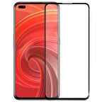 Oppo Reno 4 Lite Uyumlu Ön Koruma Temperli Cam Ekran Koruyucu (Siyah)