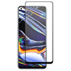 Realme 8 Uyumlu Ön Koruma Temperli Cam Ekran Koruyucu (Siyah)