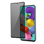 Samsung Galaxy A70 Uyumlu Privacy Ön Koruma Hayalet Seramik Nano Ekran Koruyucu (Siyah)