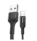 Teknonet TN-DC10 İp Örgü 100 Cm Lightning Şarj ve Data Kablosu