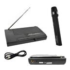 MİKROFON KABLOSUZ 1 EL 2 KANAL VHF MİKADO MCW-44B