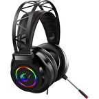 Rampage Miracle-X5 Siyah RGB Led 7.1 Surround Sound System Mikrofonlu Oyuncu Kulaklığı