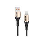 Hytech HY-X450 1.2m 3A Type-C Siyah Data+Şarj Kab